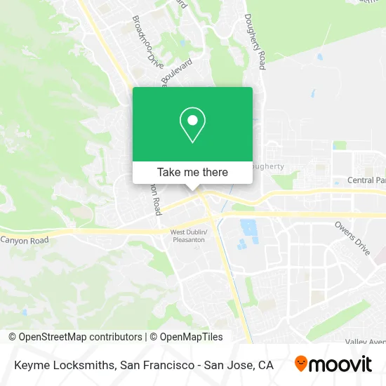 Keyme Locksmiths map