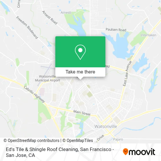 Ed's Tile & Shingle Roof Cleaning map
