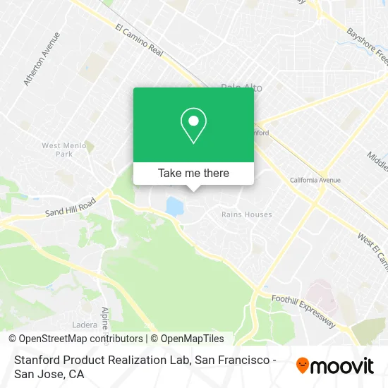 Stanford Product Realization Lab map