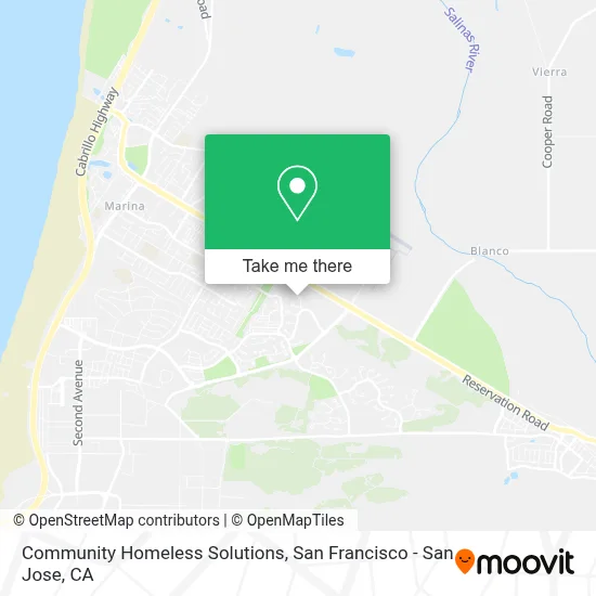 Community Homeless Solutions map
