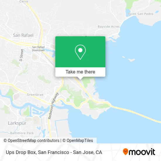 Ups Drop Box map