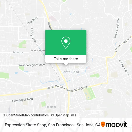 Expression Skate Shop map