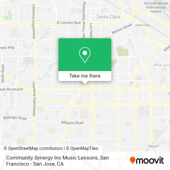 Community Synergy Inc Music Lessons map