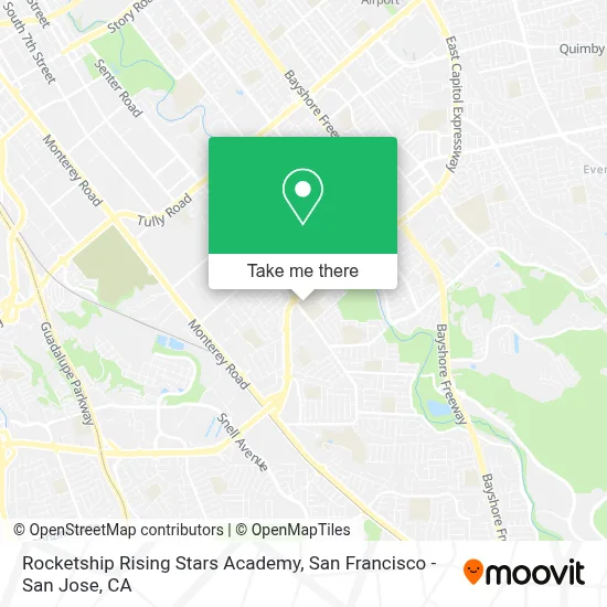 Rocketship Rising Stars Academy map