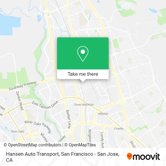 Hansen Auto Transport map