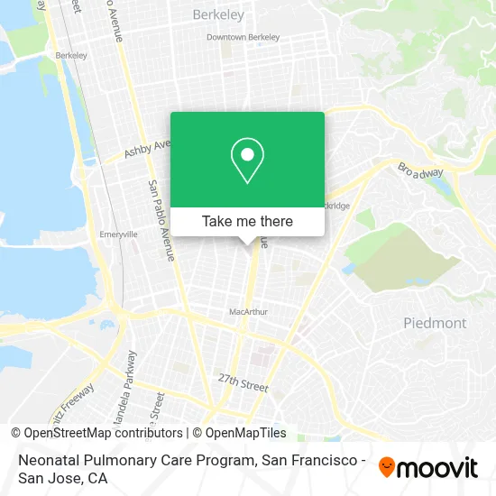 Neonatal Pulmonary Care Program map