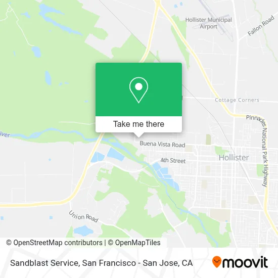 Sandblast Service map