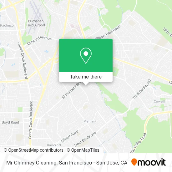 Mr Chimney Cleaning map