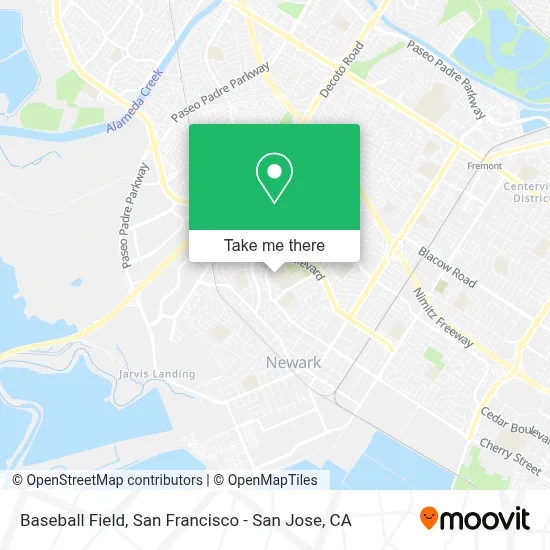 Baseball Field map