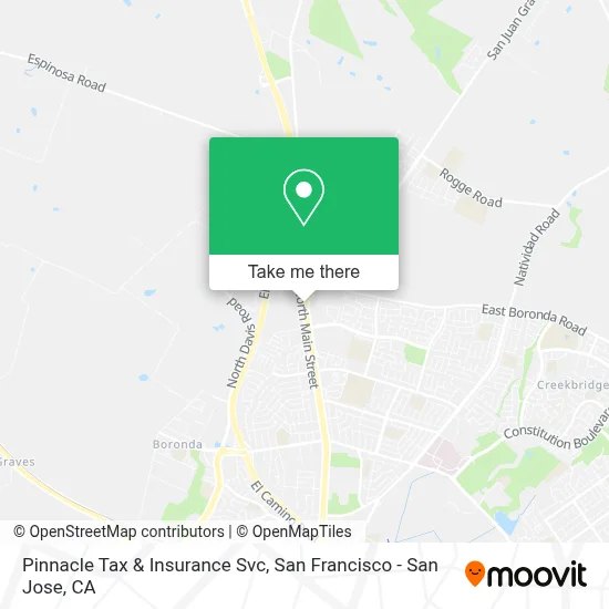 Pinnacle Tax & Insurance Svc map