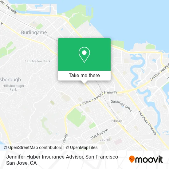 Jennifer Huber Insurance Advisor map