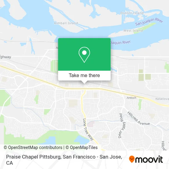 Praise Chapel Pittsburg map