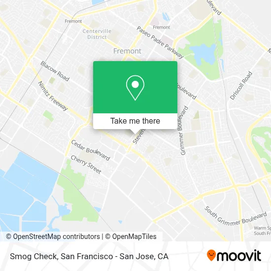 Smog Check map