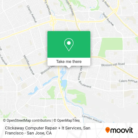 Clickaway Computer Repair + It Services map