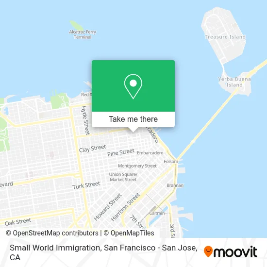 Small World Immigration map