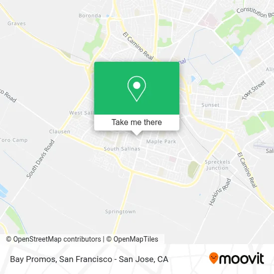 Bay Promos map