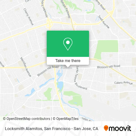 Locksmith Alamitos map
