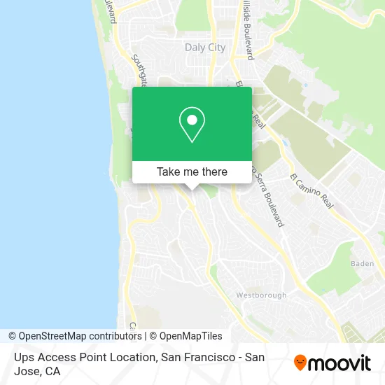 Ups Access Point Location map