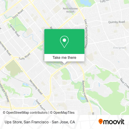 Ups Store map