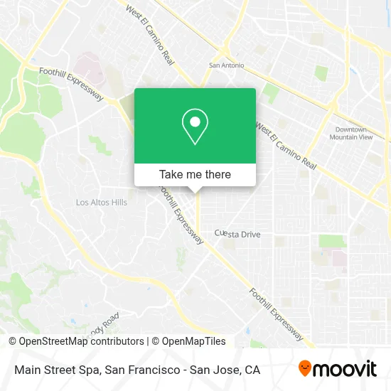 Main Street Spa map