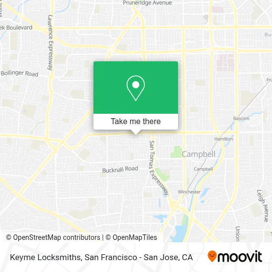 Keyme Locksmiths map