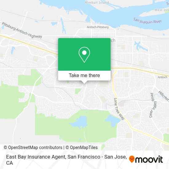 East Bay Insurance Agent map