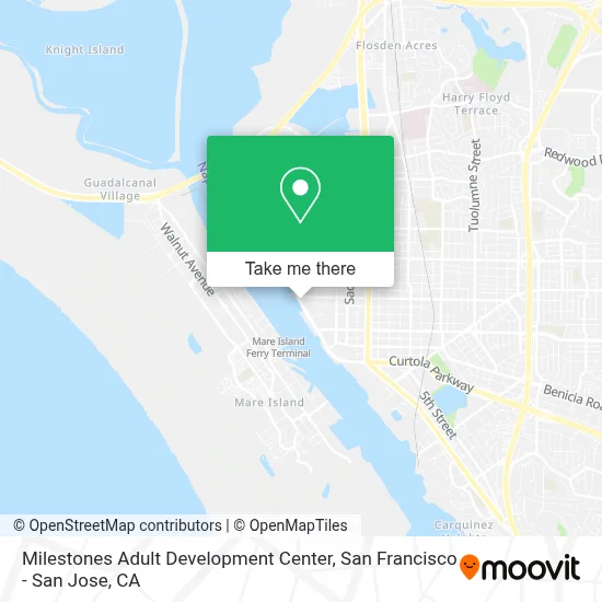 Milestones Adult Development Center map