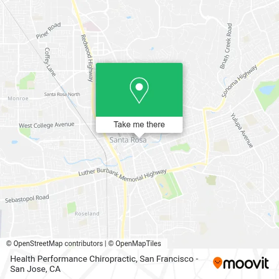 Health Performance Chiropractic map