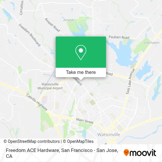 Freedom ACE Hardware map