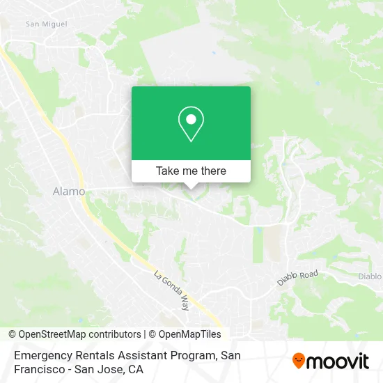 Emergency Rentals Assistant Program map