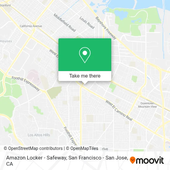Amazon Locker - Safeway map