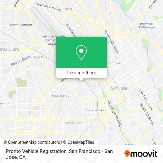 Pronto Vehicle Registration map