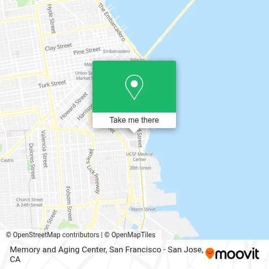 Memory and Aging Center map