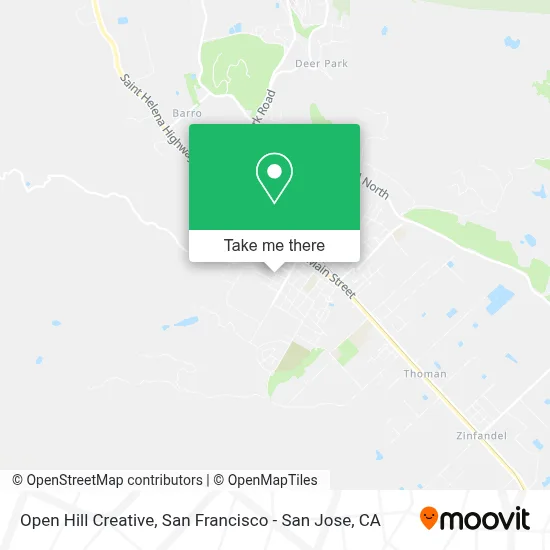 Open Hill Creative map