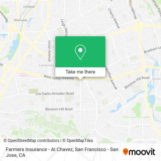 Farmers Insurance - Al Chavez map