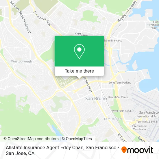 Allstate Insurance Agent Eddy Chan map