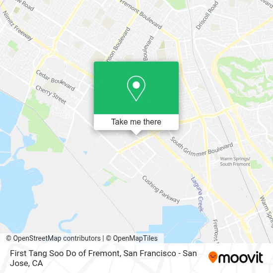First Tang Soo Do of Fremont map