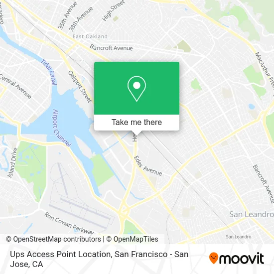 Ups Access Point Location map