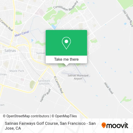 Salinas Fairways Golf Course map