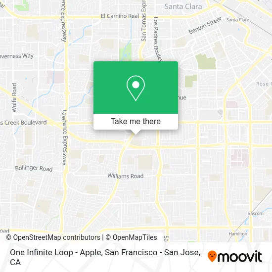 One Infinite Loop - Apple map