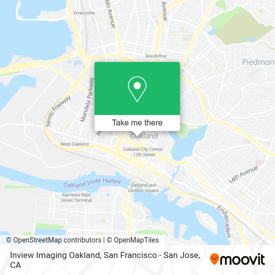 Inview Imaging Oakland map