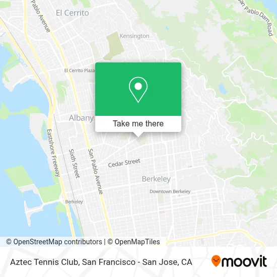Aztec Tennis Club map