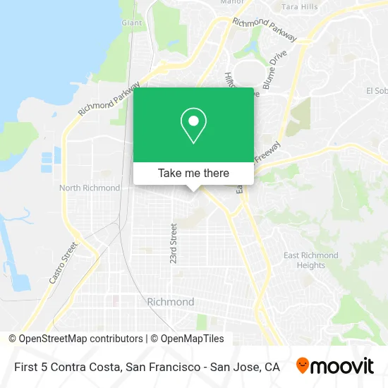 First 5 Contra Costa map