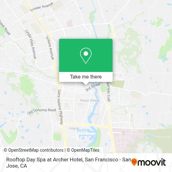 Rooftop Day Spa at Archer Hotel map