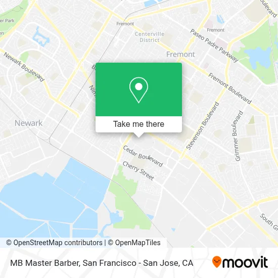 MB Master Barber map