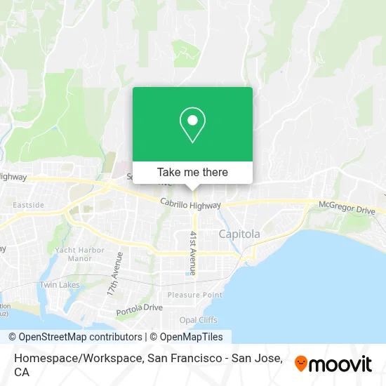 Homespace/Workspace map