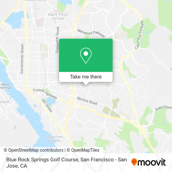 Blue Rock Springs Golf Course map