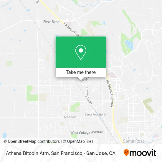 Athena Bitcoin Atm map