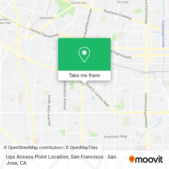 Ups Access Point Location map
