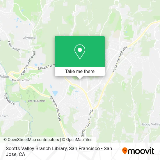Scotts Valley Branch Library map
